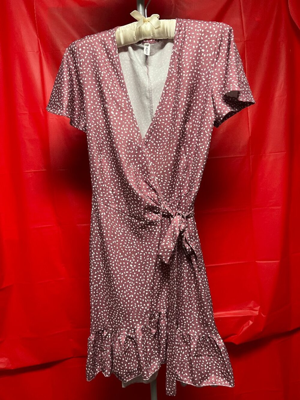 Naggoo Mauve Summer Wrap Dress size S